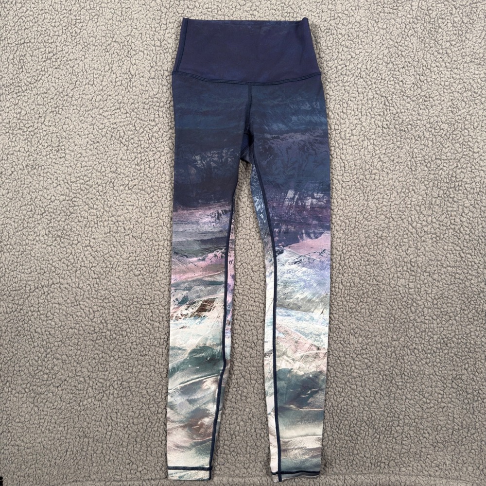 Lululemon Wunder Under High Rise Leggings Tight HR Panorama Womens 2 Luxtreme